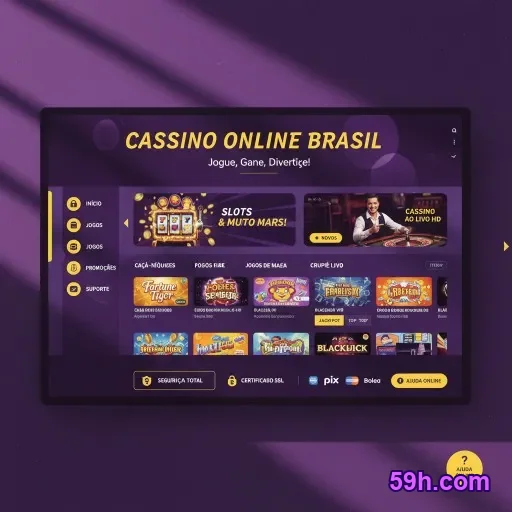 Tela com regras da plataforma 59h.com e suporte oficial